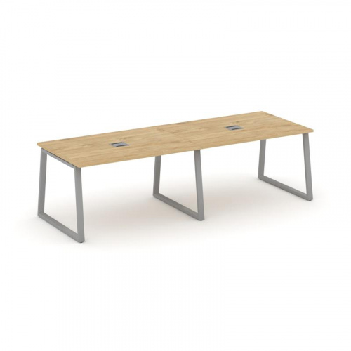 Style Project Стол переговорный SN-6T1.SPRG-013 Акация Лорка/Металл Антрацит/Заглушка Металл Антраци