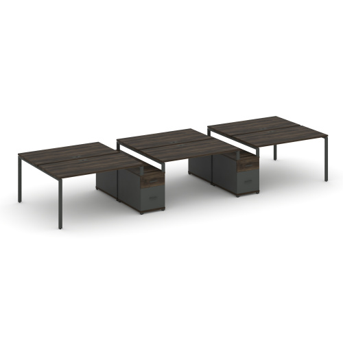 Бенч-система на 6 мест с 2 опорными тумбами Concept CN.DRS-337 фото 3