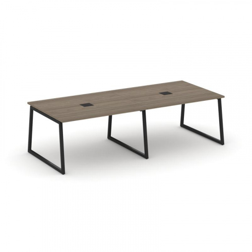 Style Project Стол переговорный SN-4T1.SPRG-042 Акация Лорка/Металл Антрацит/Заглушка Металл Антраци фото 7