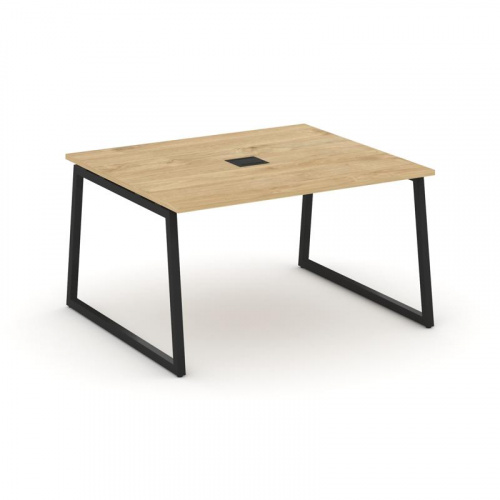 Style Project Стол переговорный SN-4T1.SPRG-033 Акация Лорка/Металл Антрацит/Заглушка Металл Антраци фото 2