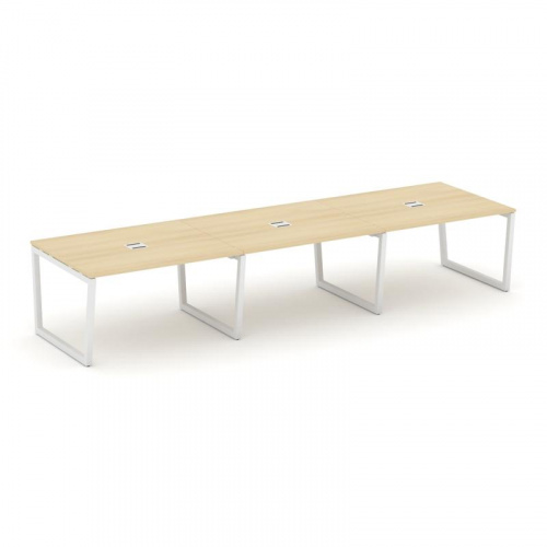 Style Project Стол переговорный SN-5T2.SPRG-052 Акация Лорка/Металл Антрацит/Заглушка Металл Антраци фото 21