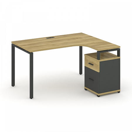 Стол эргономичный с опорной тумбой Concept CN.SA-306(R)