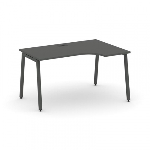 Style Project Стол рабочий эргоном. SN-4A.SPA-002(R) Дуб Табак/Металл Белый 1580*600/980*750 фото 22