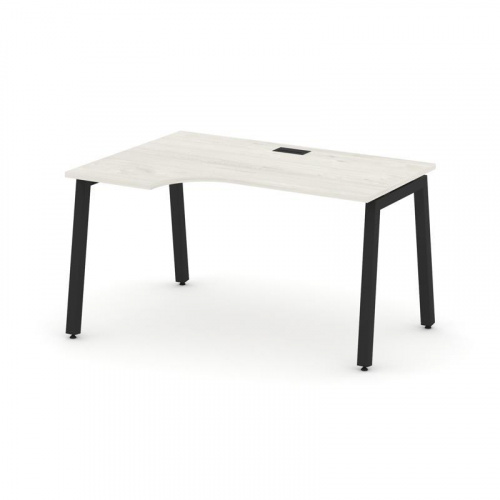 Style Project Стол рабочий эргоном. SN-5A.SPA-021(L) Дуб Табак/Металл Белый 1380*800/980*750 фото 11