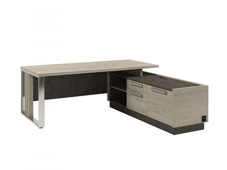 Стол для руководителя с опорной тумбой Z-420ПР.1000 с блоком розеток