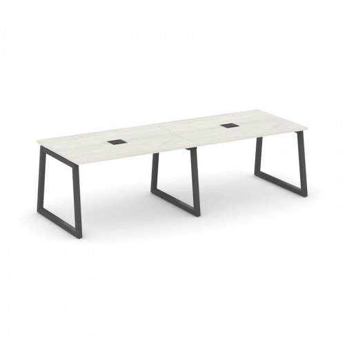 Style Project Стол переговорный SN-5T1.SPRG-012 Акация Лорка/Металл Антрацит/Заглушка Металл Антраци фото 24