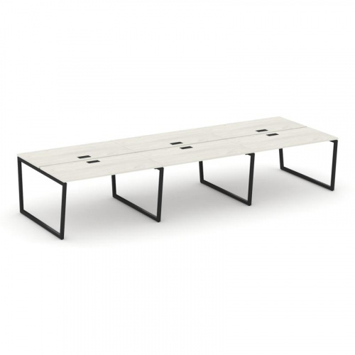 Style Project Рабочая станция 2-х сторон. SN-4T2.DRS-073 Акация Лорка/Металл Антрацит/Заглушка Пласт фото 5