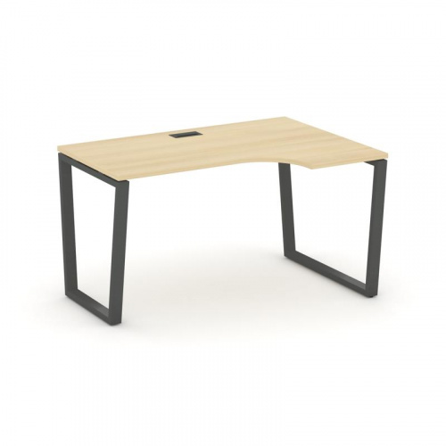 Style Project Стол рабочий эргоном. SN-6T2.SPA-002(R) Акация Лорка/Металл Антрацит/Заглушка Пластик фото 28