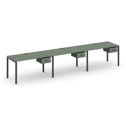 Бенч-система на 3 места с подвесными тумбами Concept CN.ORS-131 фото 2