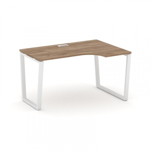 Style Project Стол рабочий эргоном. SN-6T2.SPA-002(R) Акация Лорка/Металл Антрацит/Заглушка Пластик фото 11