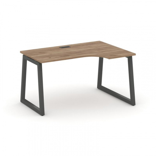 Style Project Стол рабочий эргоном. SN-5T1.SPA-021(R) Акация Лорка/Металл Антрацит/Заглушка Пластик фото 23
