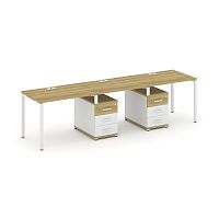 Бенч-система на 3 места с 2 опорными тумбами Concept CN.ORS-333