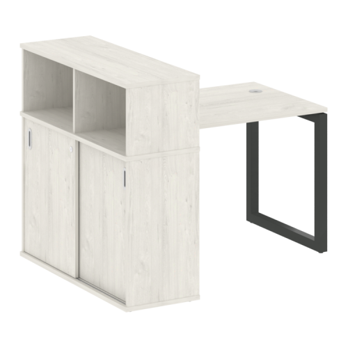 Стол офисный с шкафом-купе на О-обр. м/к Metal System Quattro 50БО.РС-СШК-3.1 фото 13