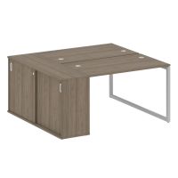 Бенч-система с шкафом-купе на О-обр. м/к Metal System Quattro 40БО.РС-СШК-1.2