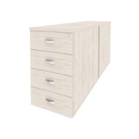 Тумба двойная приставная Onix O.TPO-2.8